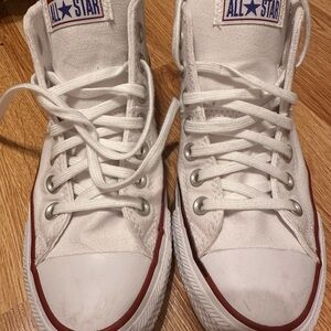 Converse White mid Sneakers